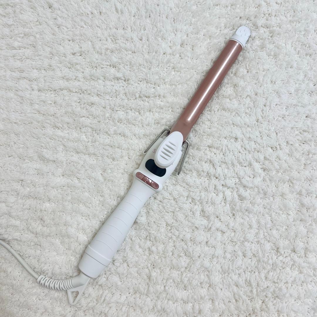 SALONIA カールアイロン19mm 限定色シャンパンピンク(断熱ケース付き) ヘアアイロン「SALONIA(サロニア)」シャンパンピンク | SGS109