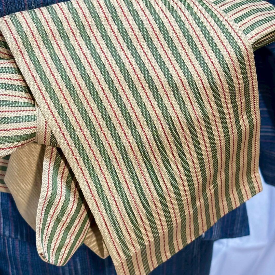 正絹 紬 十日町紬風 小紋 フルセット 着物専門店扱い まるやま フ9988