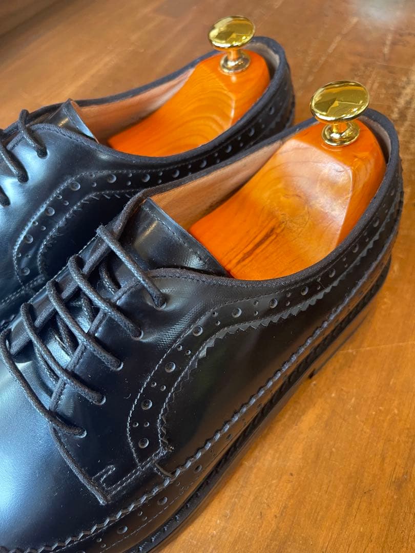 MURATA ORIGINAL9210776ウイングチップ黒鏡面本革27.5