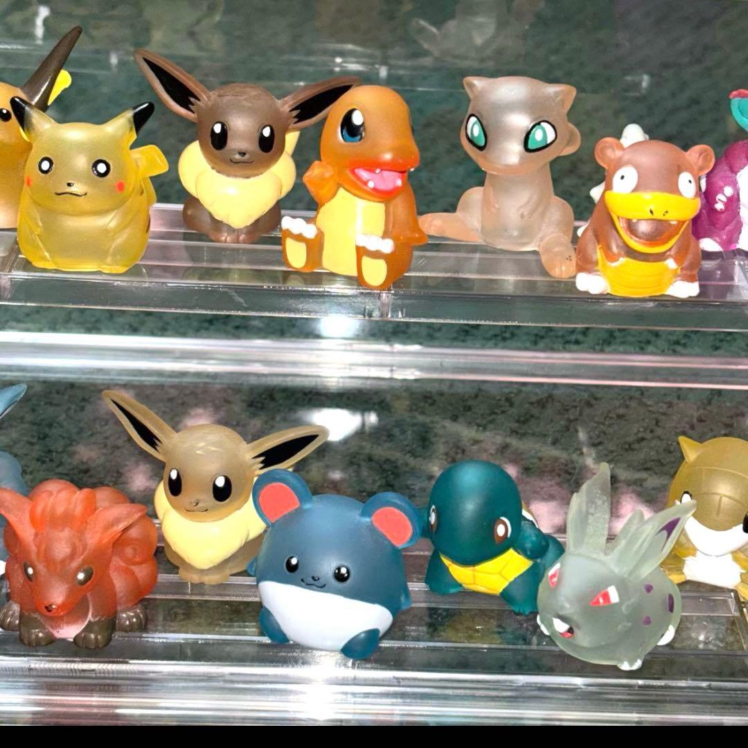 早い者勝ち！【激レア】ポケモンキッズ ポケモン 指人形 クリア 34体