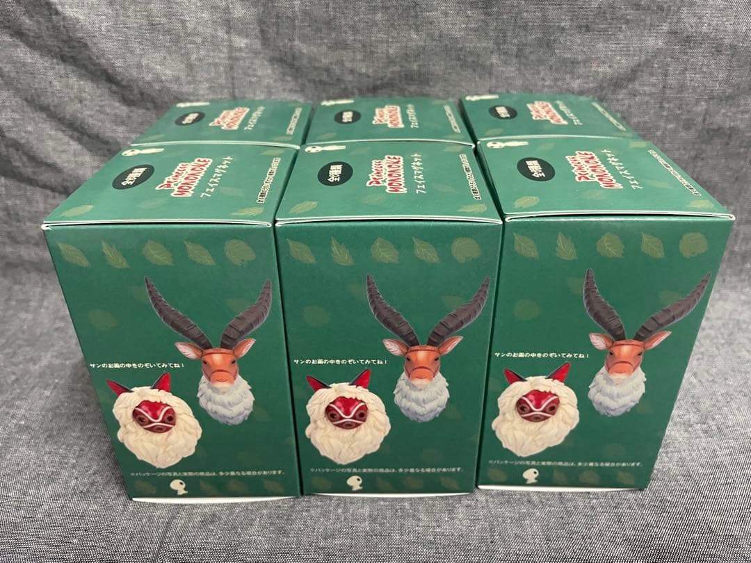 未開封】もののけ姫 フェイスマグネット もののけたち 全6種類