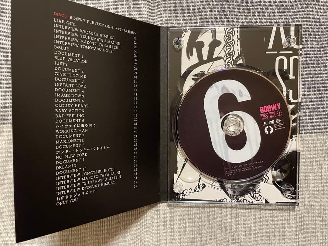超美品【DVD】BOØWY “GIGS” BOX 8枚組　20周年