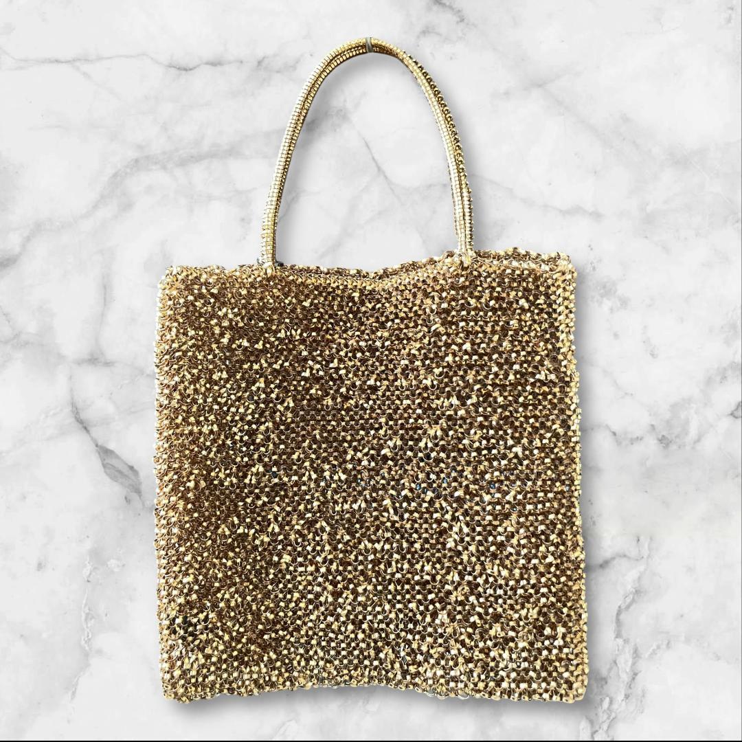 アンテプリマ ワイヤーバッグ ゴールド トート ハンドバッグ - メルカリ