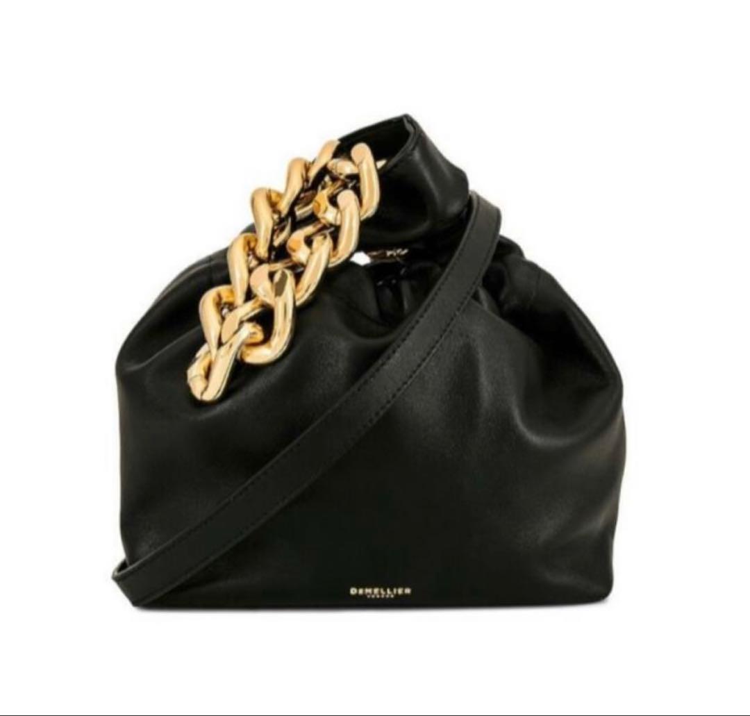 アパルトモン　DEMELLIER デメリエー LONDONChainBag 黒 DEMELLIER（デメリエー） ショルダーバッグ LONDON ロンドン