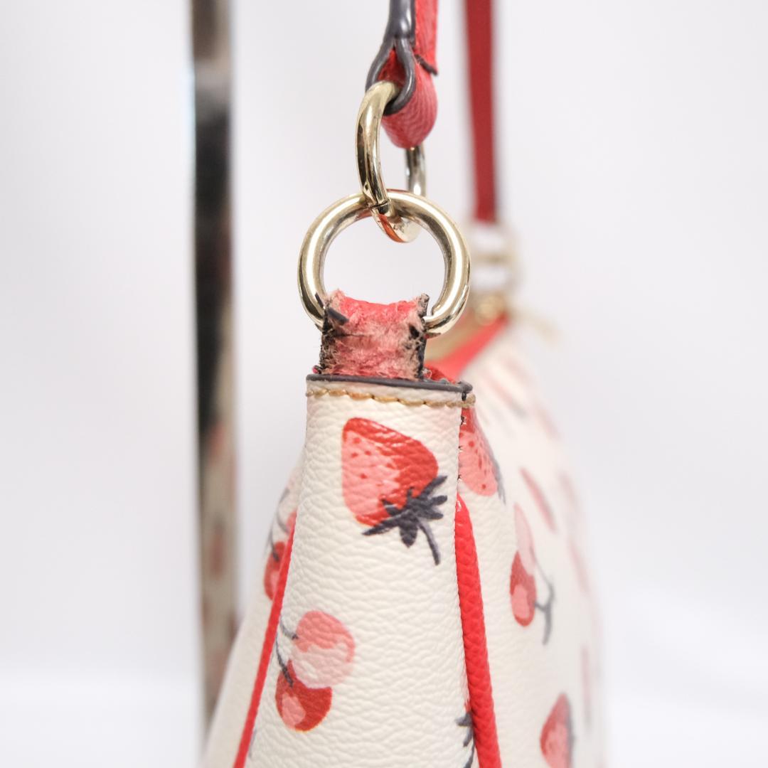 coach Strawberry cherry accessory pouch - メルカリ