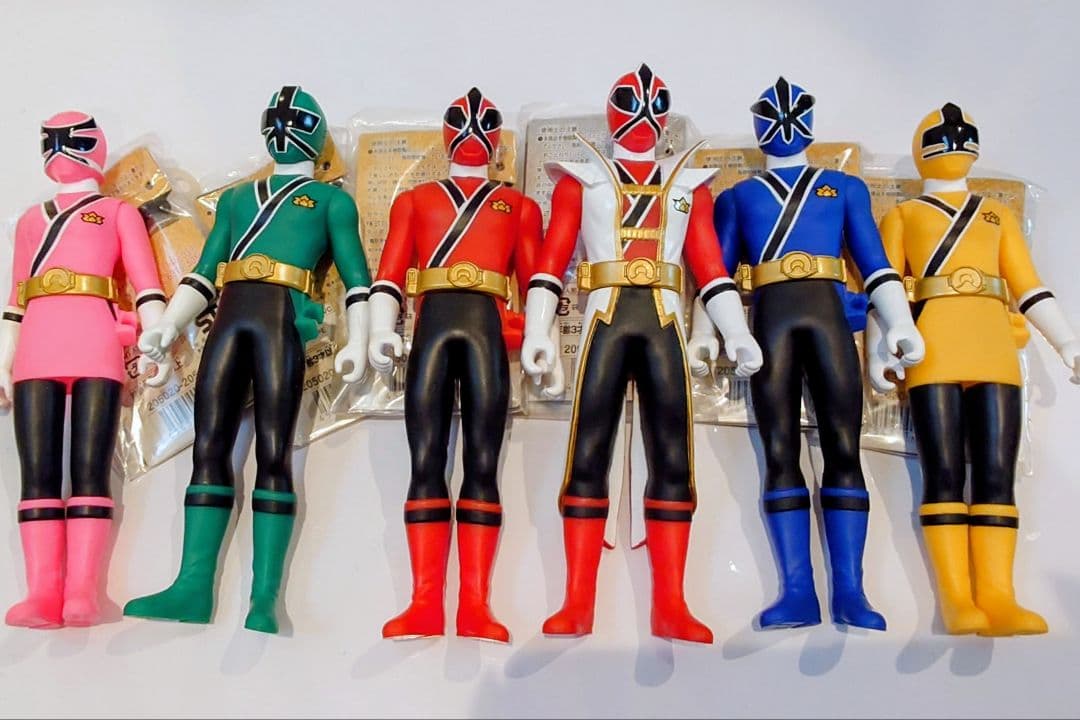 侍戦隊シンケンジャー 戦隊ヒーローシリーズソフビ 未使用品 タグ付属６体セット Amazon.co.jp: 希少ソフビヒーロー【侍戦隊シンケンジャー6体セット
