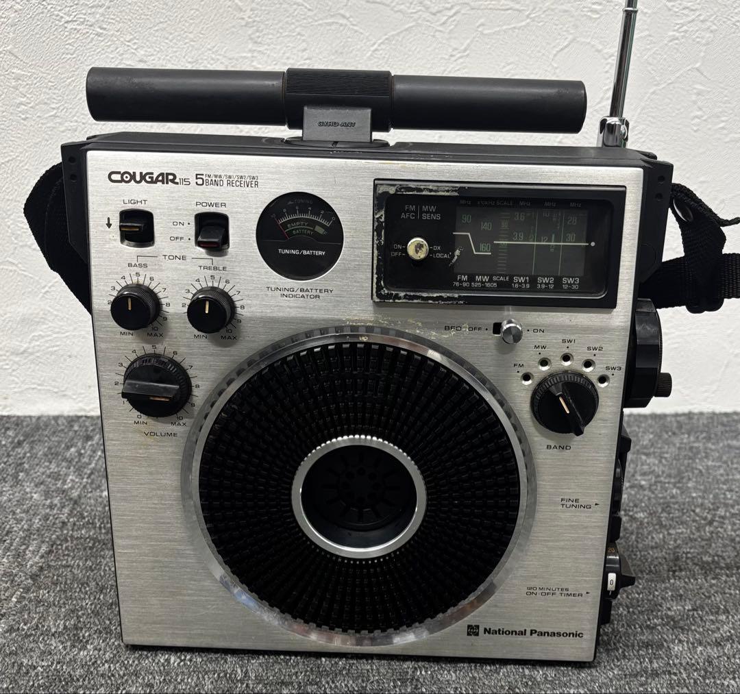 National Panasonic BCLラジオ COUGAR115 Panasonic National Cougar 115 RF-1150 FM/AM Radio 5-Band Receiver