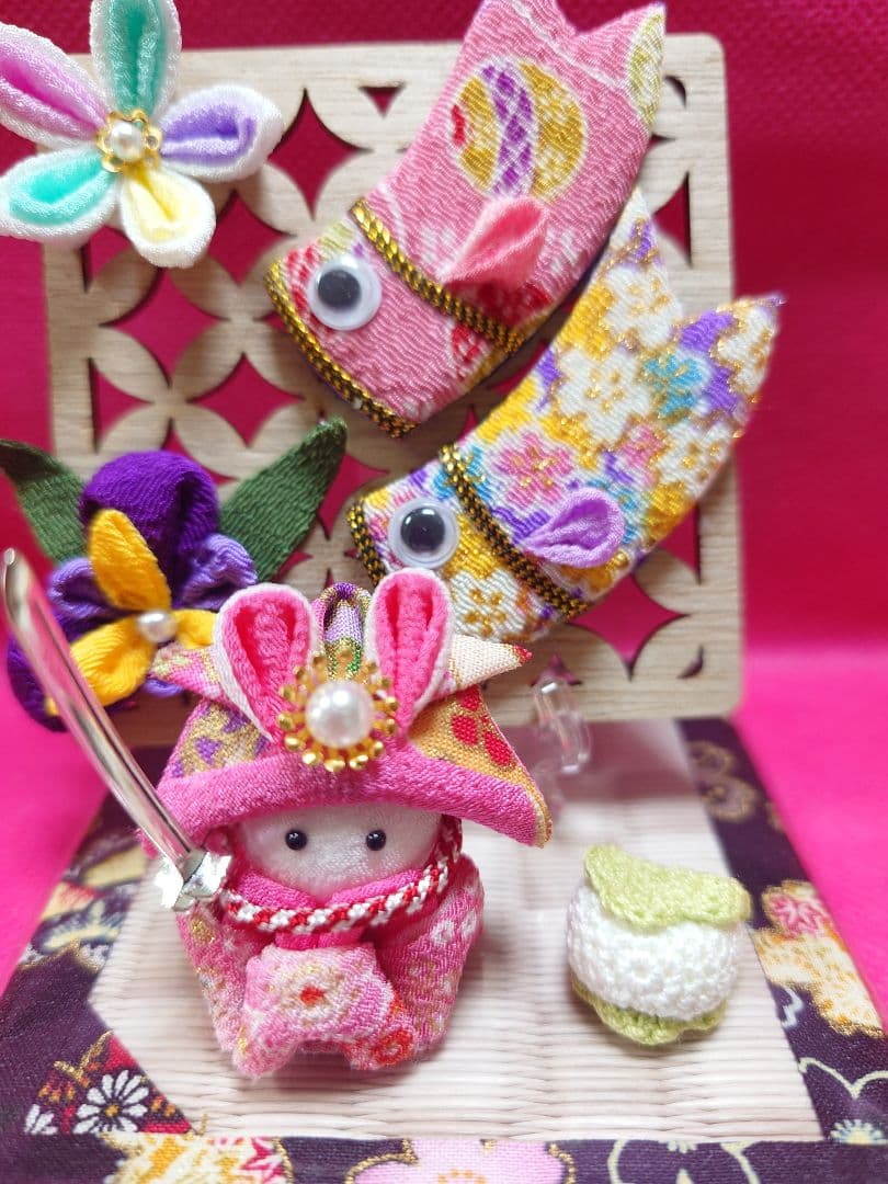 No.347ちりめん細工 こどもの日 端午の節句 cute❤ - メルカリ