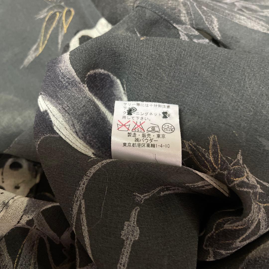 未使用に近い】Powder パウダー 下迫秀樹 パンダ柄シャツブラウス