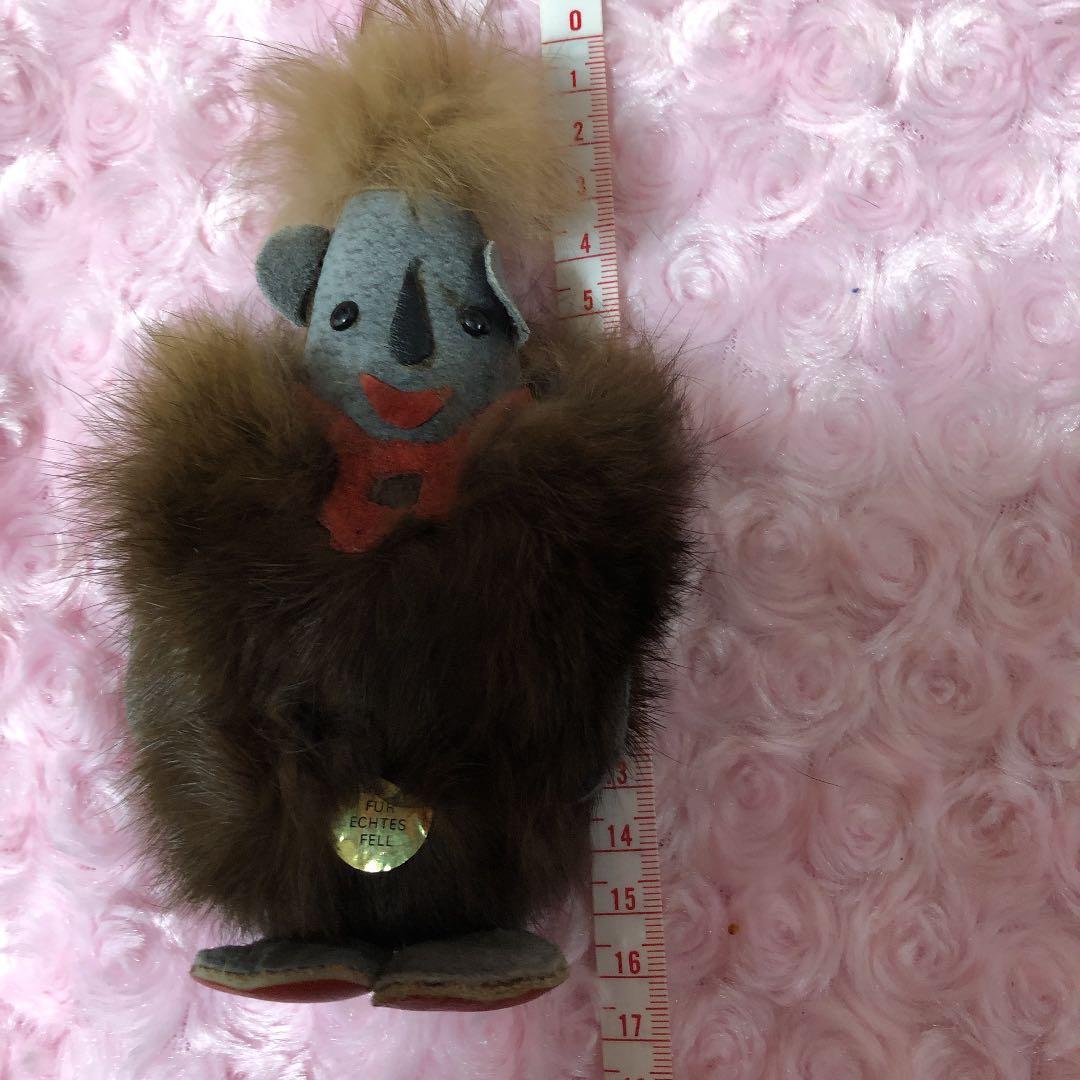 ☆希少☆1点もの☆アンティーク毛皮ぬいぐるみ3体セット