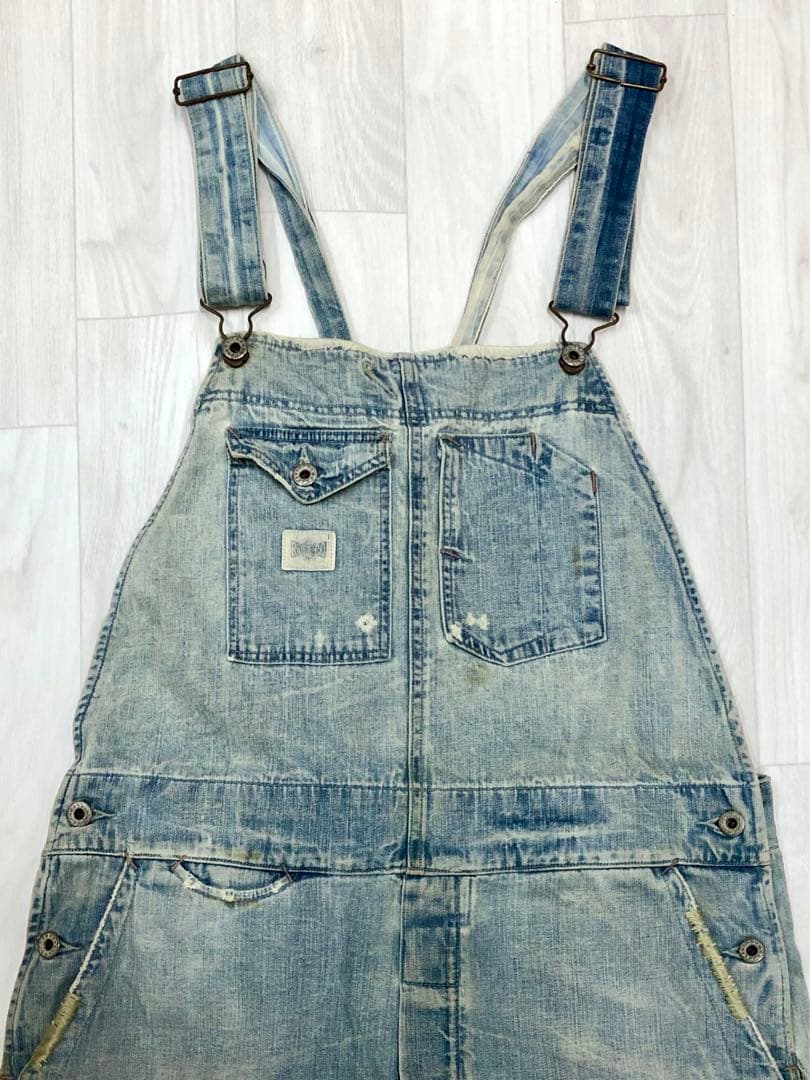 RRL ダブルアールエル オーバーオール リペアダメージ加工 ラルフ