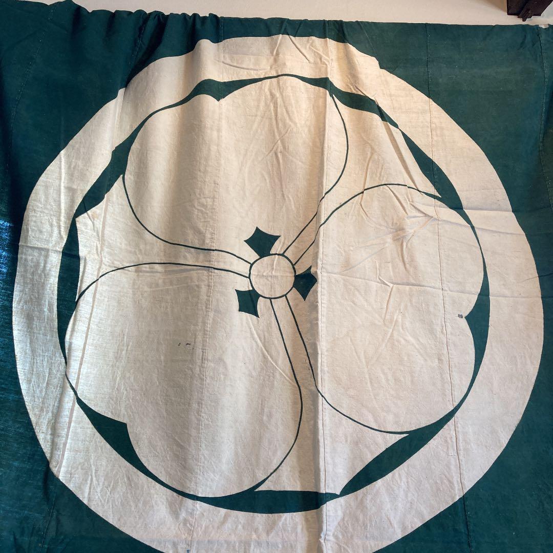 hisa様専用 古布 筒書き 家紋 油單 布団風呂敷 藍染 西野 ゆたん