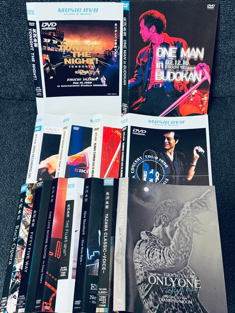 激レア 廃盤 DVD 矢沢永吉 18枚セット レア 矢沢永吉 写真集 DVD