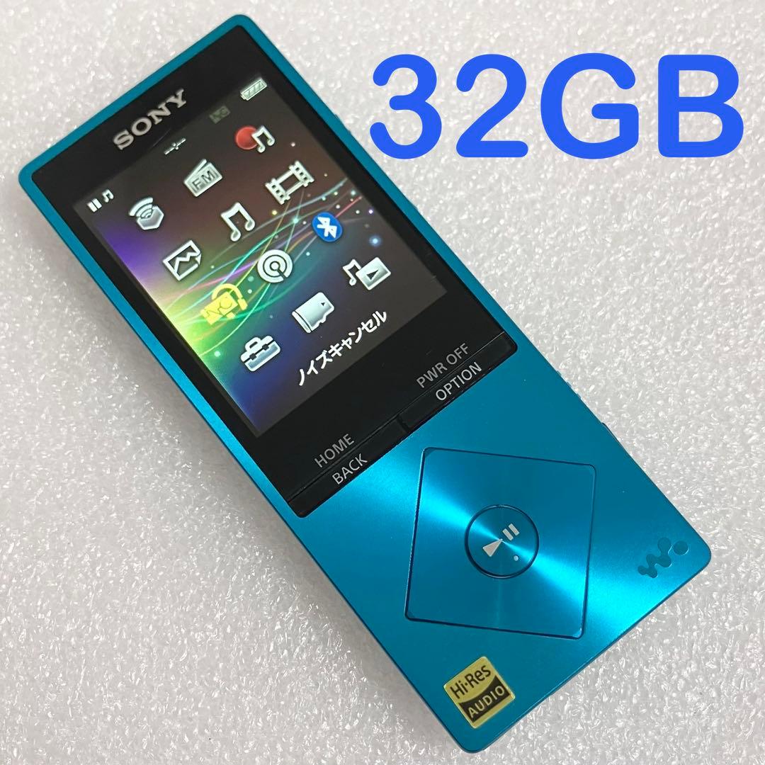 【バッテリー良好】　ソニー　ウォークマン　NW-A16 32GB あお ソニーウォークマン NW-A16 32GB ブルー Bluetooth/microSD/ハイレゾ