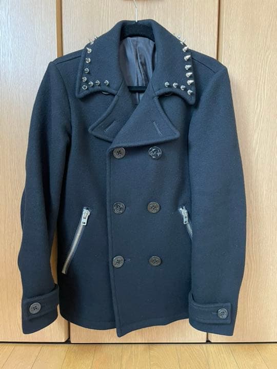 私物 キムタク着 ラグスマックレガー スタッズ Pコート S 同型同色