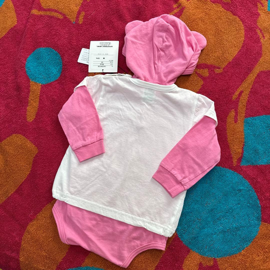 154・ヒスミニ 新品 テディ ロンパース 80cm - メルカリ