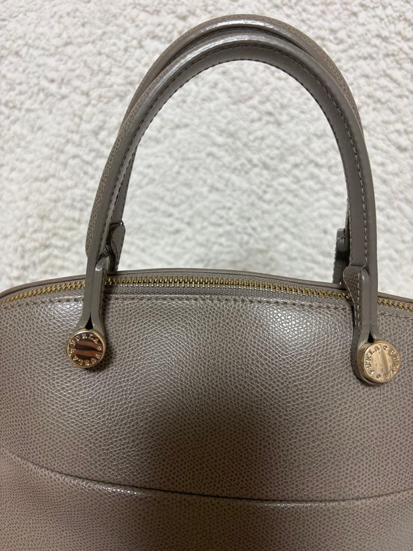 美品】フルラ パイパー グレージュ ハンドバッグ ショルダーバッグ M