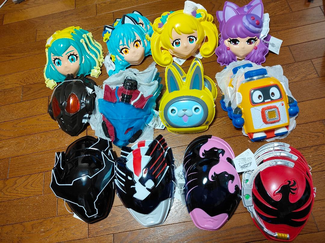 プリキュア キュウレンジャー 戦隊 仮面ライダー お面 キャラクター 43個 お面 おめん 仮面ライダーゼッツ フィジカムインパクト（1枚） : 老舗