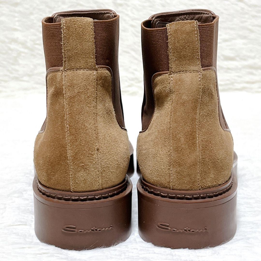 24時間限定価格​【極美品】サントーニ スエード サイドゴア ブーツ 38