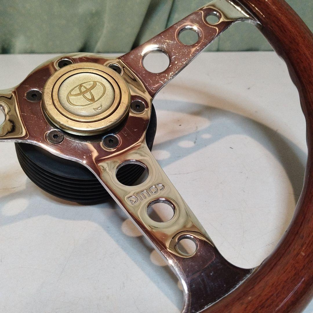 旧車 1部木製 木製ハンドル DINOS 直径36cm