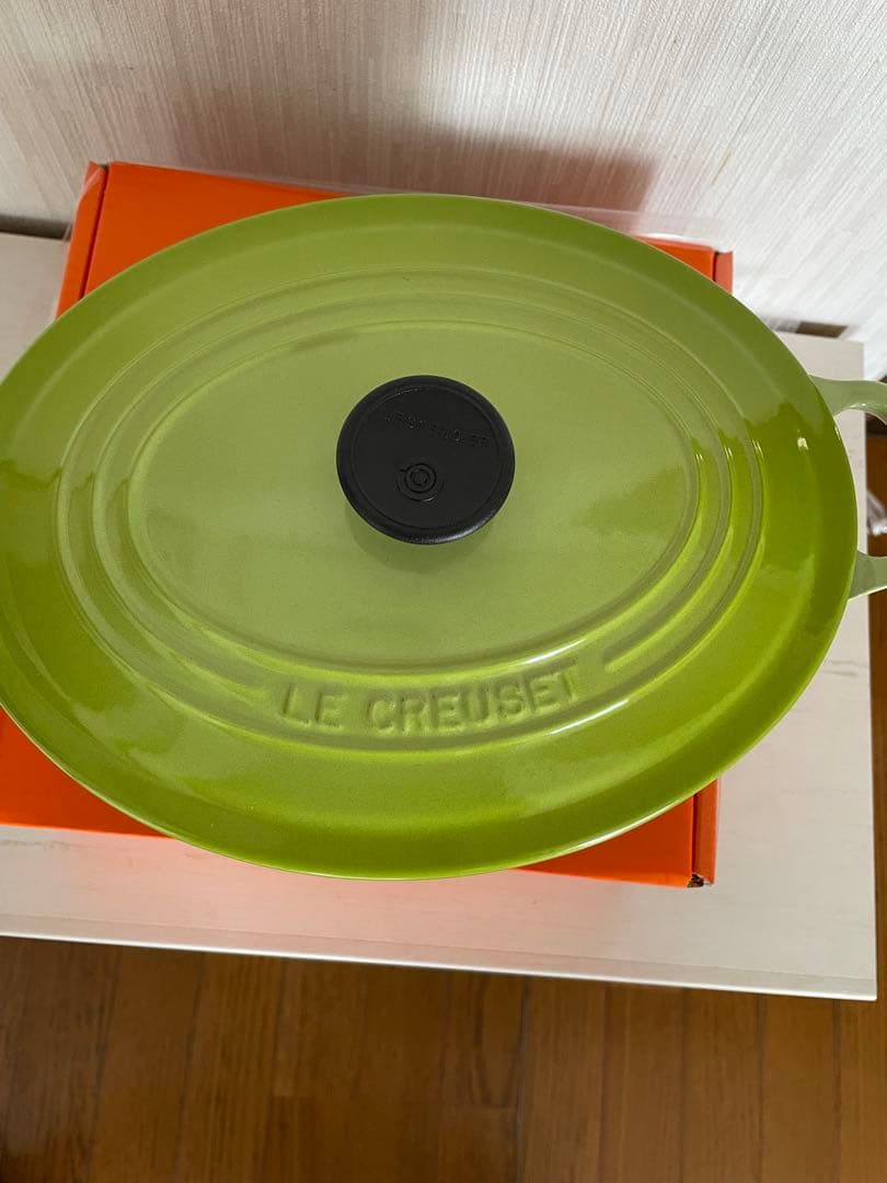 LE CREUSET 25cm グリーン 両手鍋 ル クルーゼ - 調理器具人気