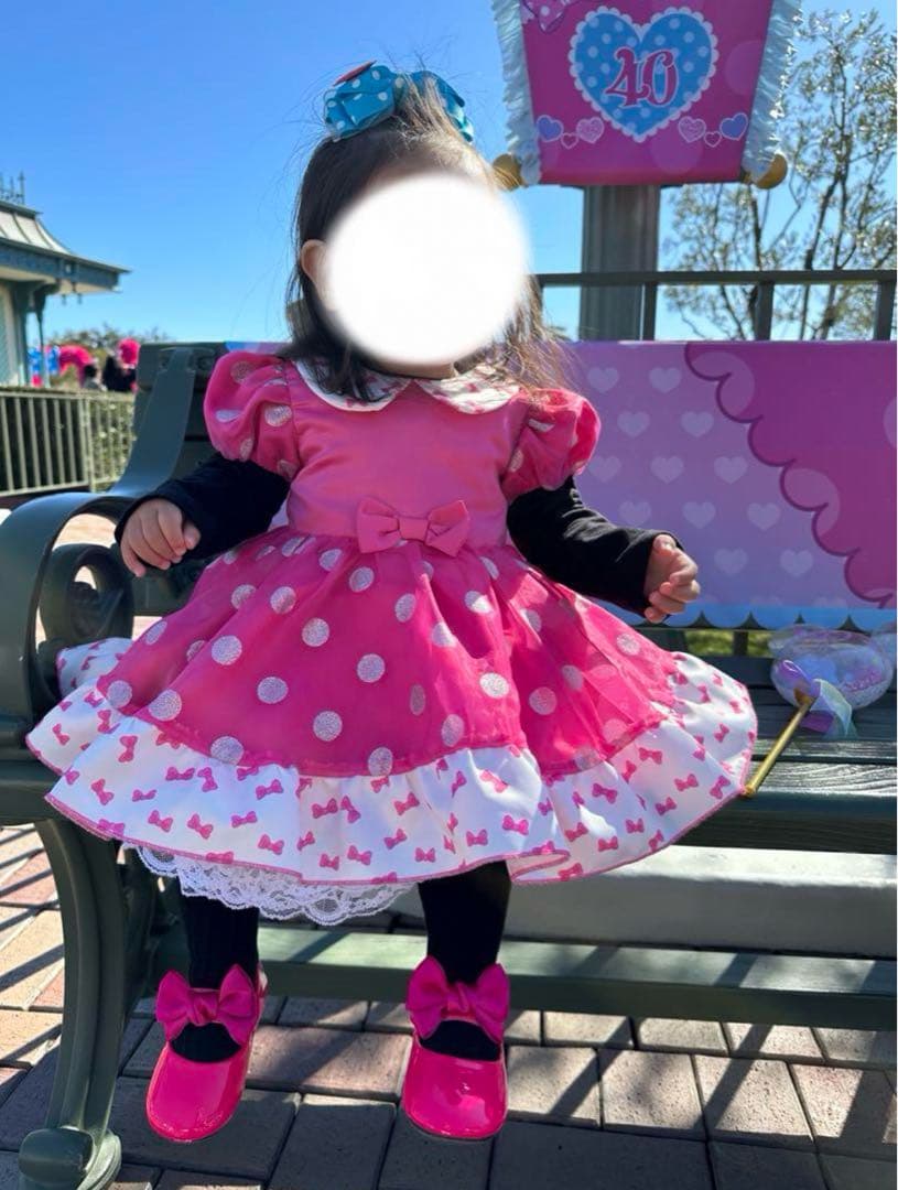 ディズニー パルパルーザ ミニー ファンダーランド 80 水玉 ワンピース