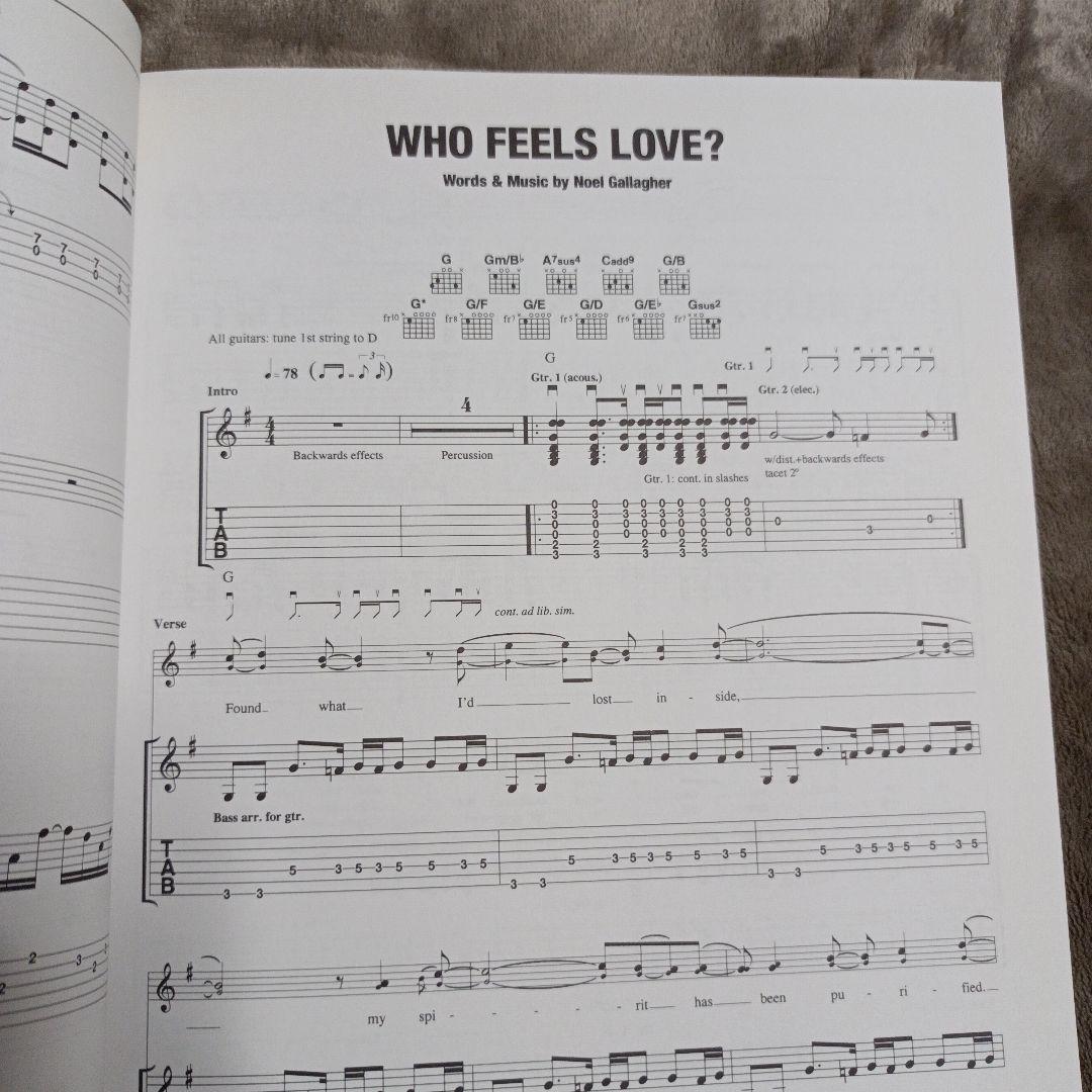 Oasis Familiar to Millions ギタースコア タブ譜