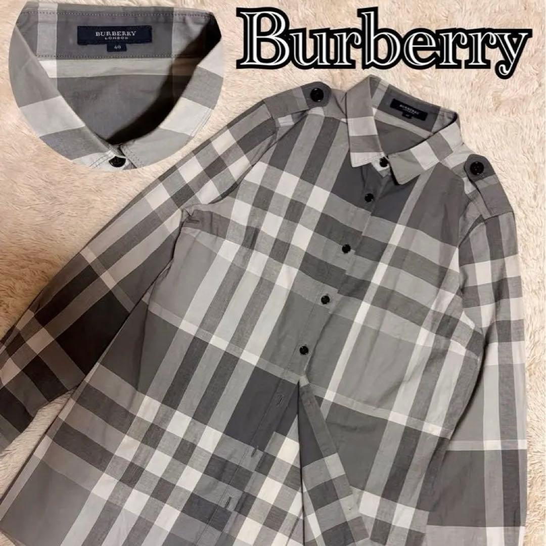 BURBERRY バーバリーロンドン メガチェック ノバチェック 長袖 シャツ
