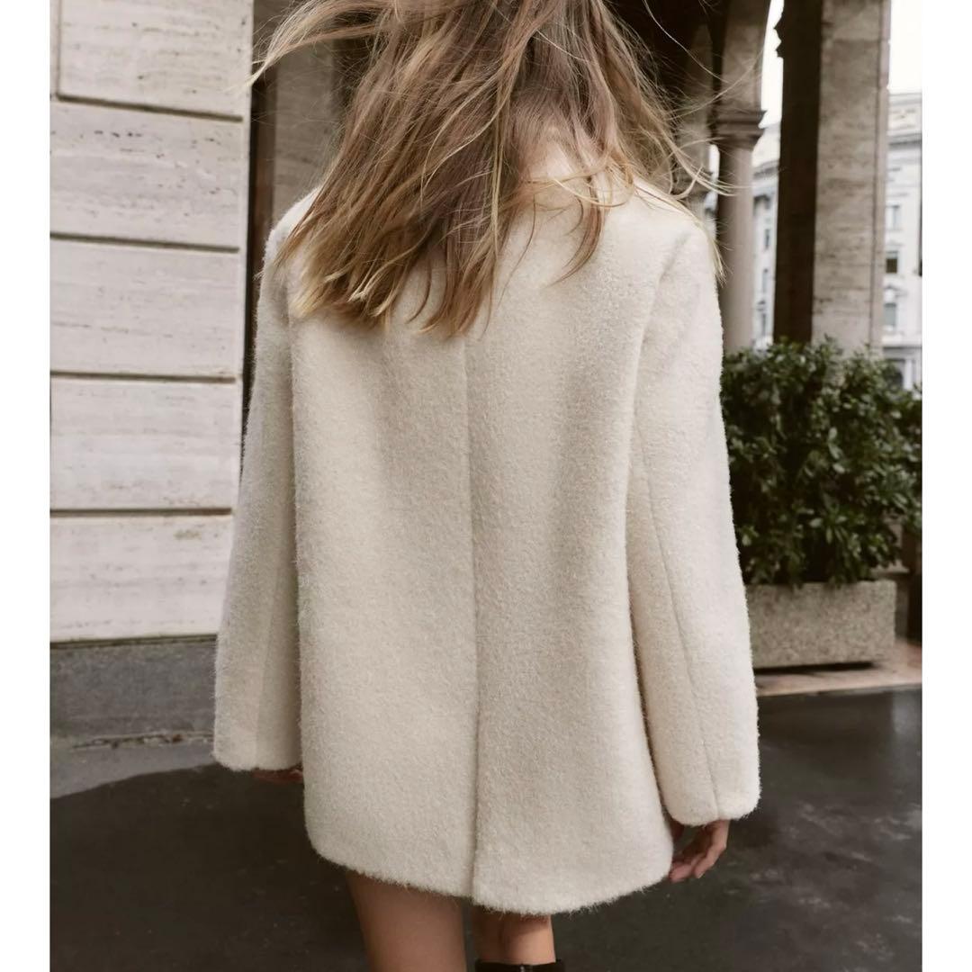 ブークレダブルブレストミディ丈コート ZARA コート XS - メルカリ