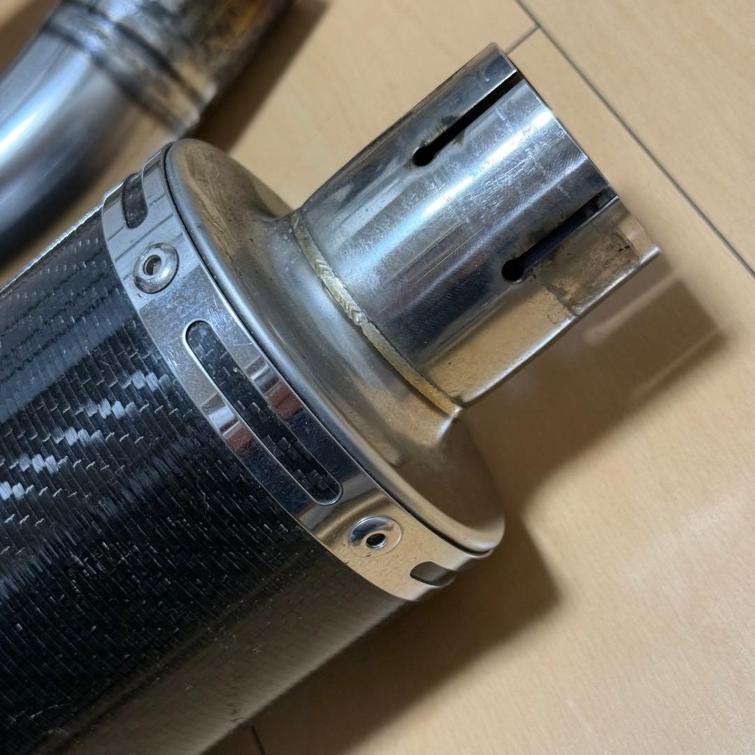 WR'S EX+デルケビック カーボンマフラー サイレンサー ZR250B