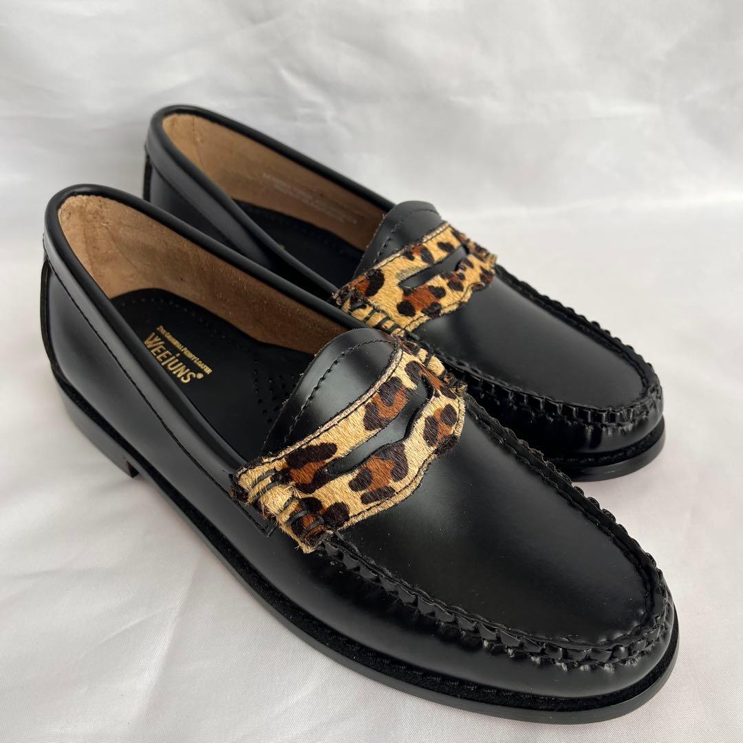 ✨極美品✨G.H.BASS ジーエイチバス ローファー レオパード 23㎝