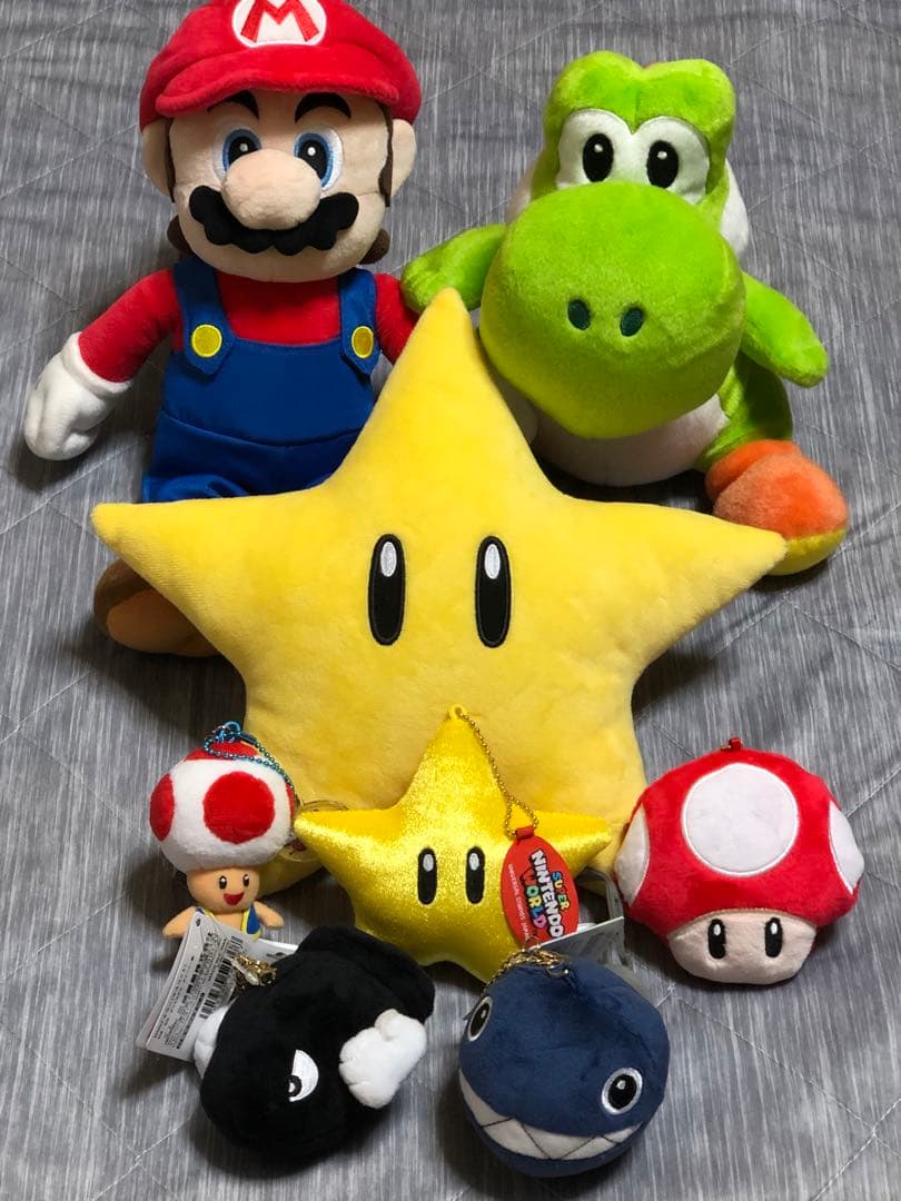 スーパーマリオ USJ ぬいぐるみ マスコット USJ 任天堂 スーパーマリオ ぬいぐるみキーチェーン マリオ お土産
