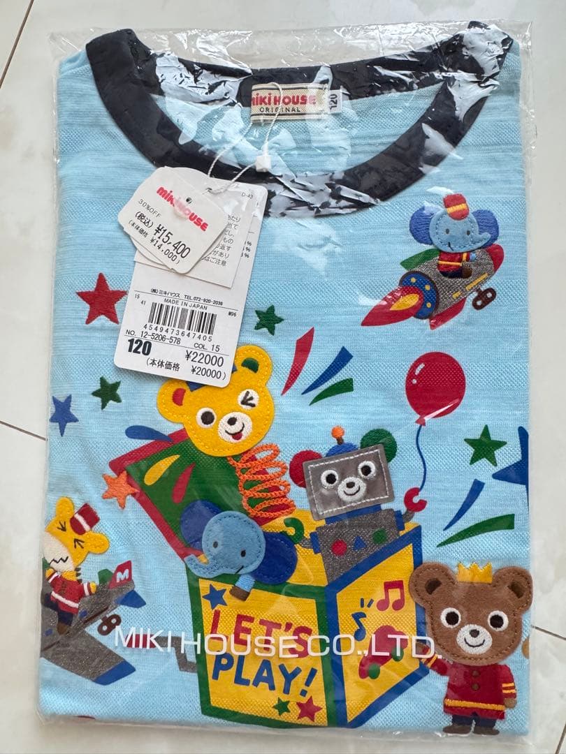 ミキハウス定価22000円　新品Tシャツ　120 ninnananna_12-5207-571-06