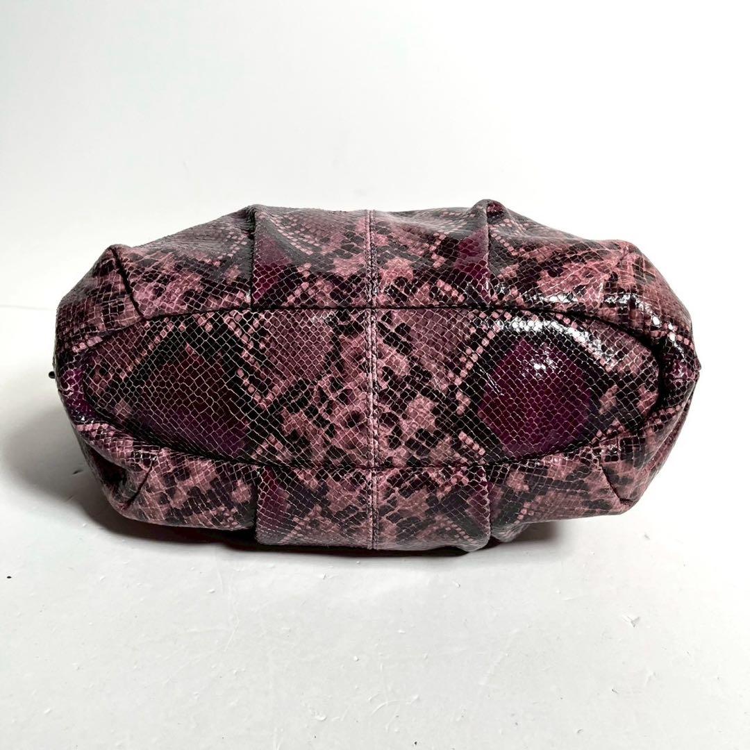 極美品・使用感少ない】コーチ マディソン 2way パイソン柄 チェーン