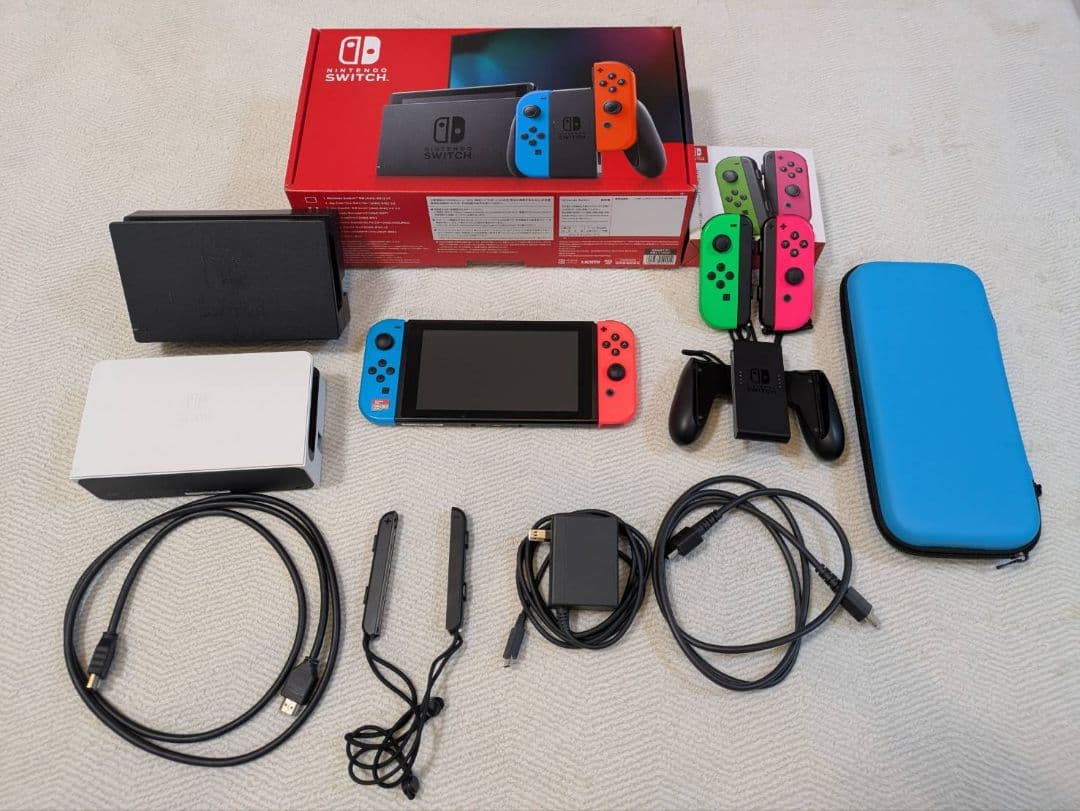 Nintendo Swich本体(付属品セット)+オマケ 写真3枚目プレゼント】Nintendo Switch 本体と各種おまけ付 - メルカリ