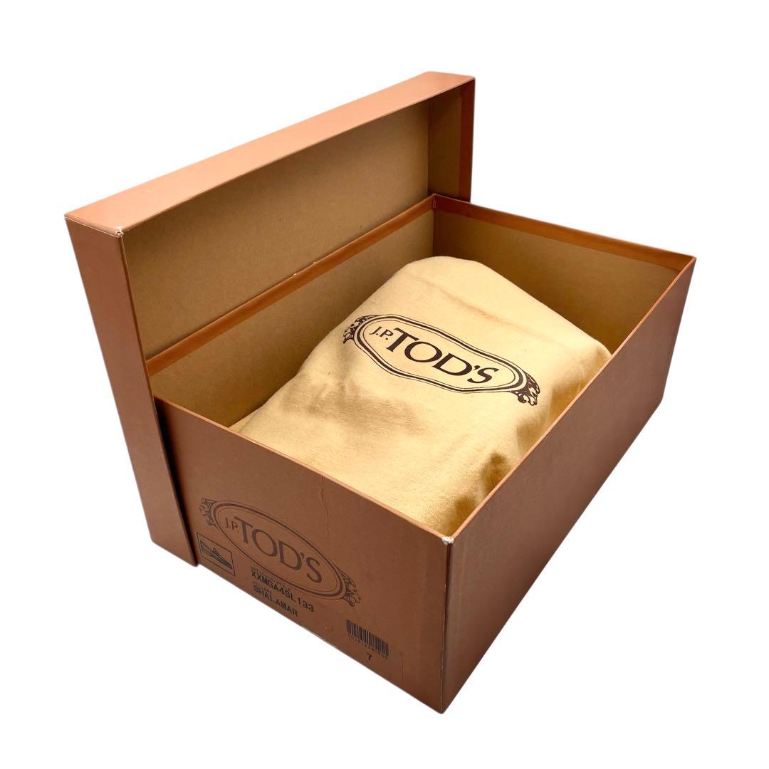 《未使用級》トッズ ローファー ドライビングシューズ ビブラムソール 黒系 7