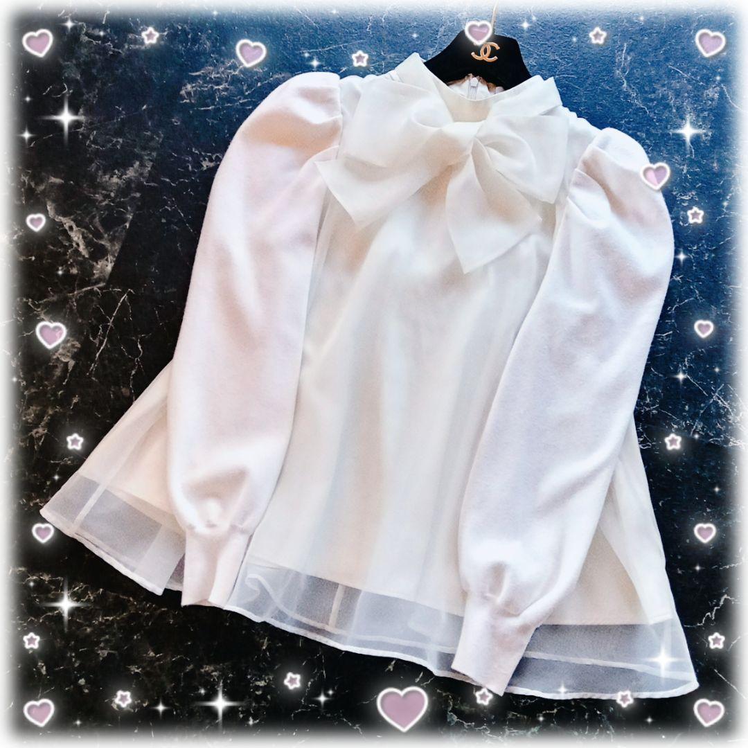 CELFORD セルフォード ニットコンビオーガンジーブラウス CELFORD｜ニットコンビオーガンジーブラウス