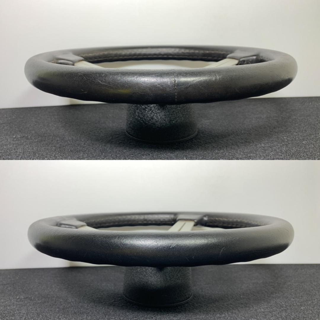 ナルディ クラシック シルバー スポーク レザー 33パイ ホーンボタン