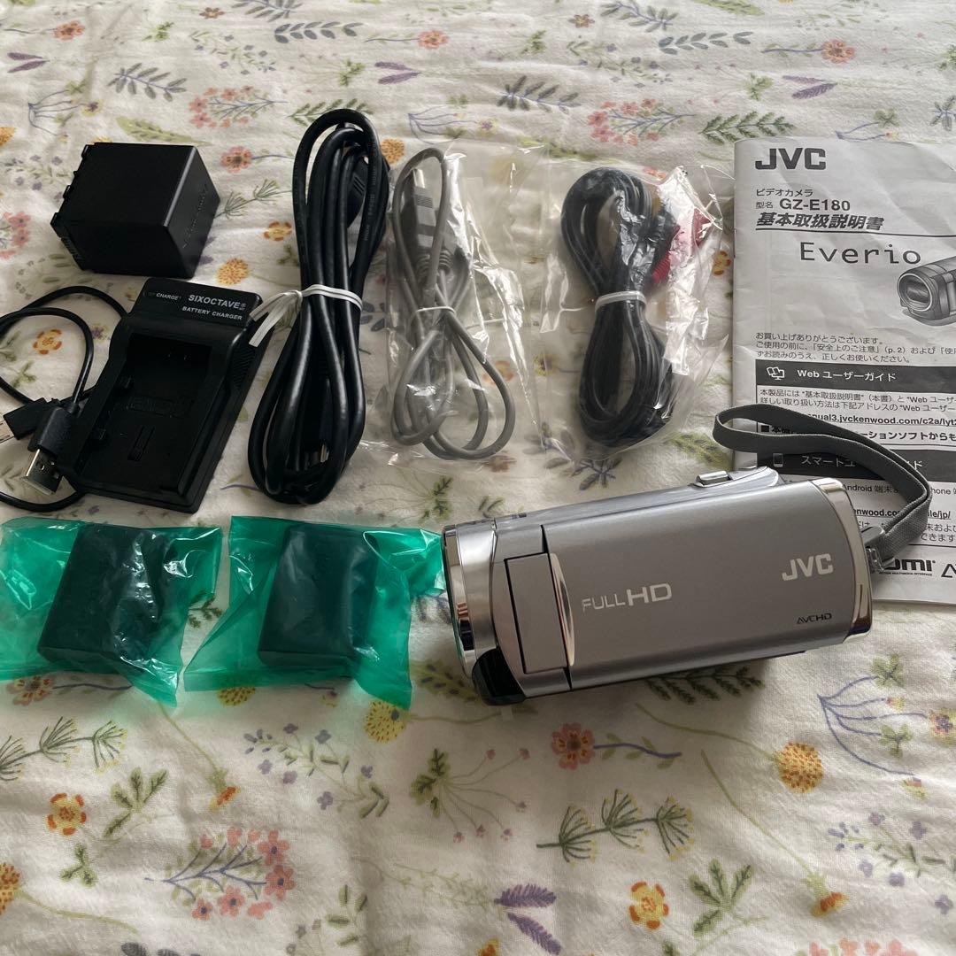 JVC GZ-E180-S ビデオカメラ 本体 Amazon | Everio ハイビジョンメモリームービー GZ-E180-S | ビデオ
