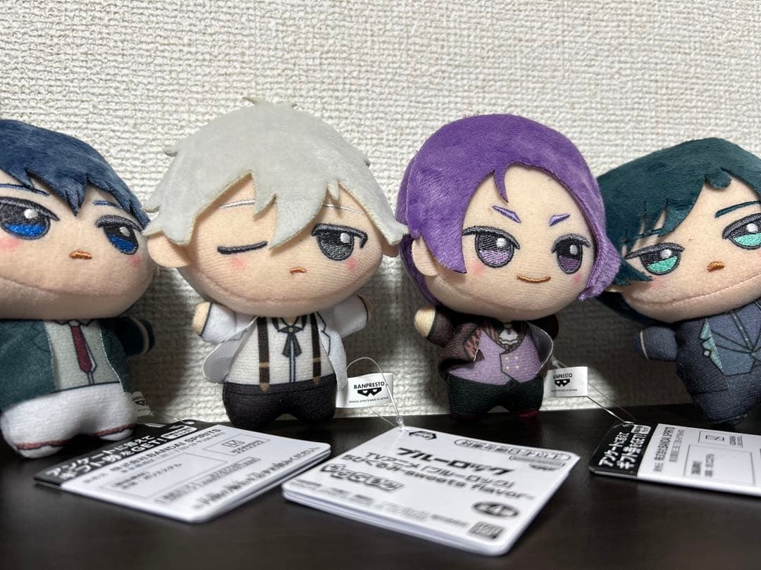 ブルーロック ちびぐるみ 4体セット 糸師凛 凪誠士郎 御影玲王 潔世一