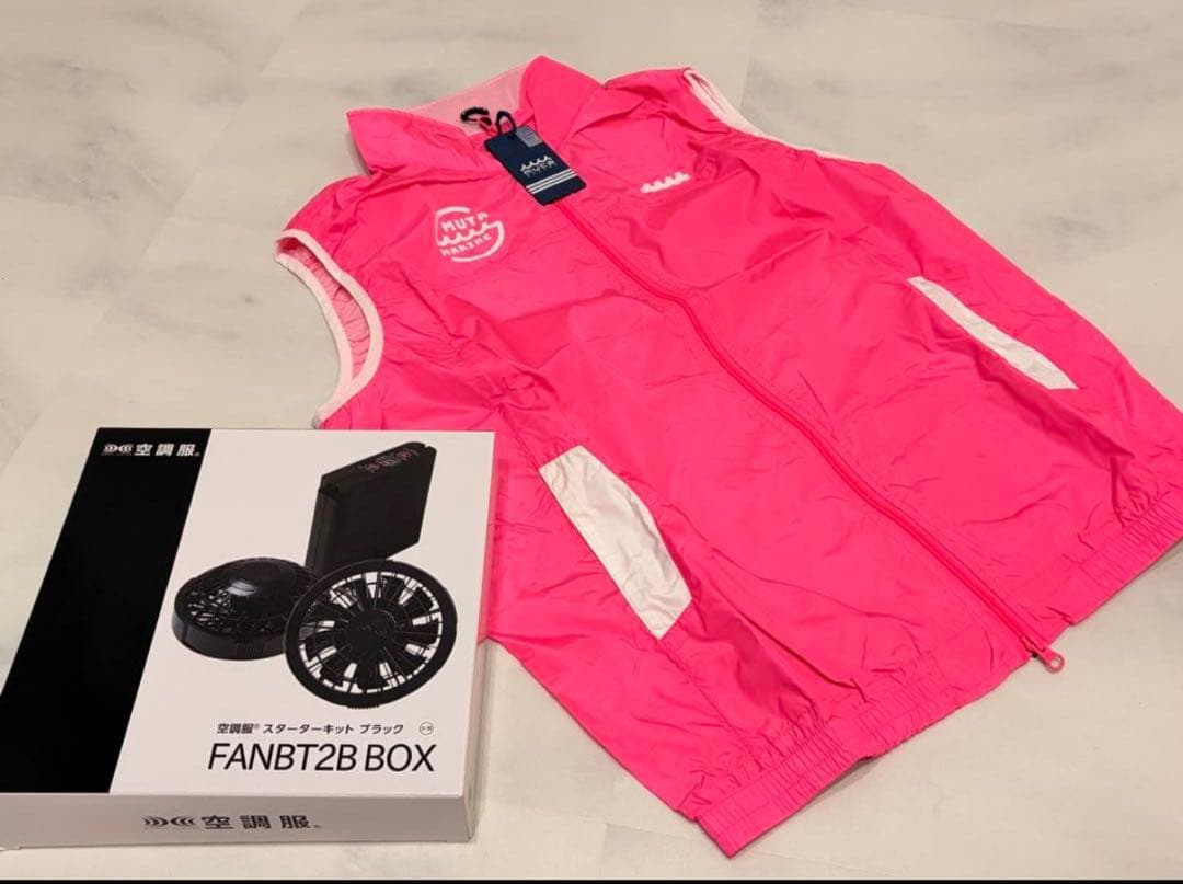 muta marine 空調服 ピンク 新品未使用 ムータ muta marine 空調服 ベスト 7 XL ピンク GOLF