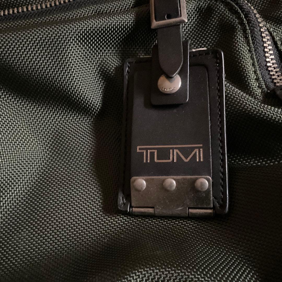 TUMI ビジネスバッグ オリーブグリーン - メルカリ
