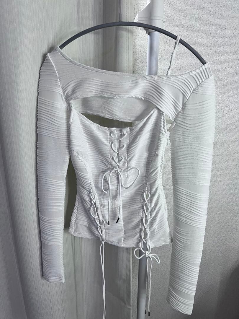 MELT THE LADY lace up layered corset - メルカリ