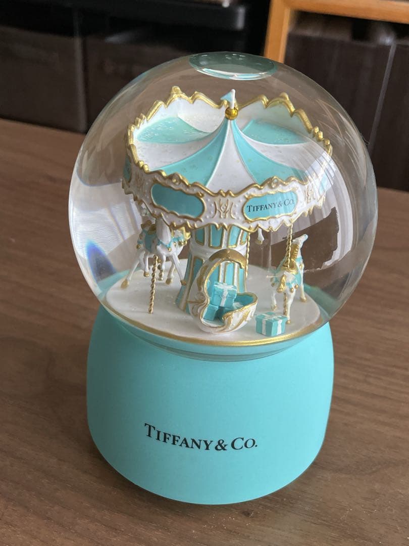 ティファニー オルゴール スノードーム メリーゴーランド - メルカリ