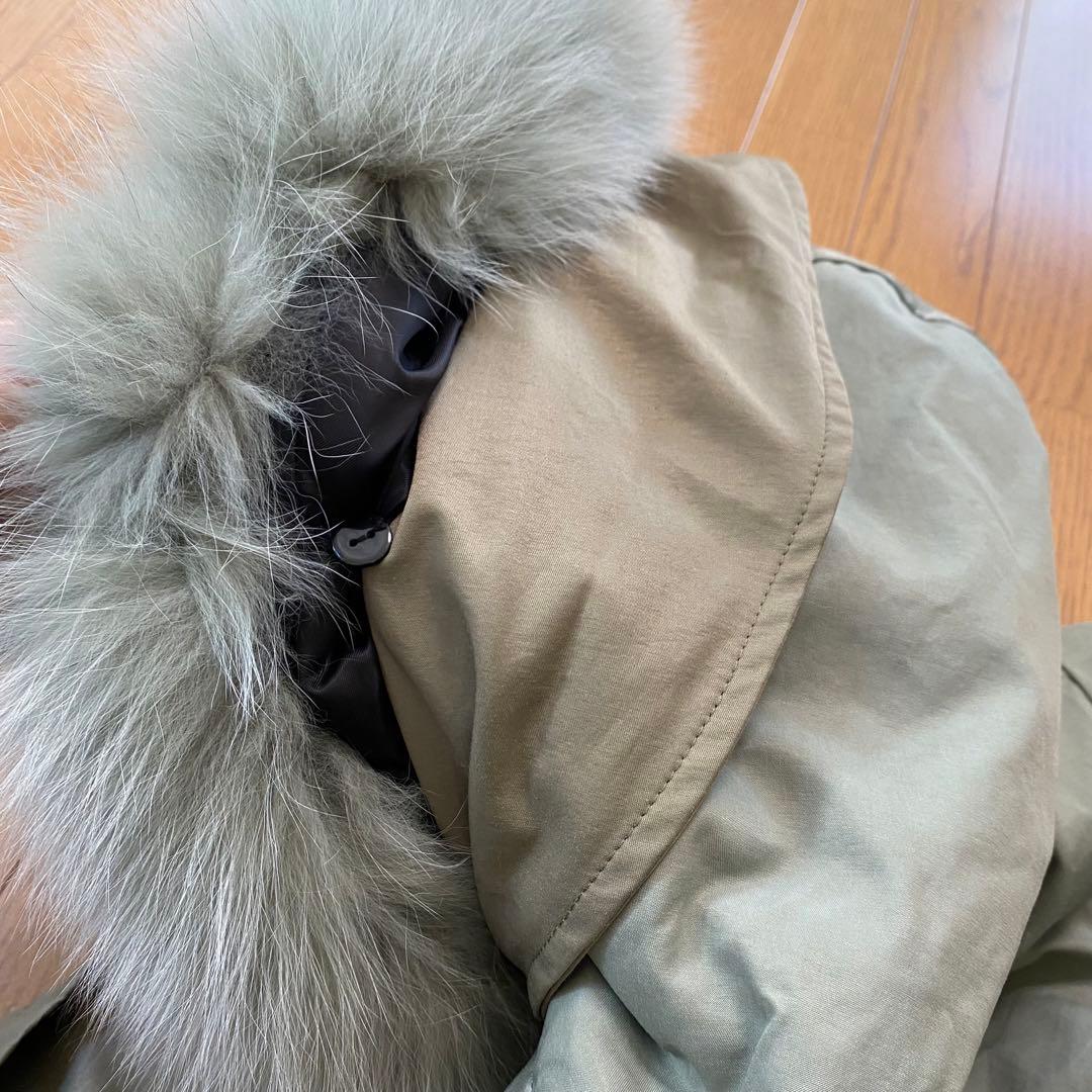 極美品稀少】ポリーヌブロー Pauline Bleu ラクーンファーブルゾン