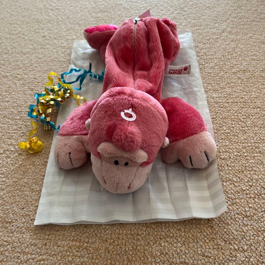 新品】Nici ニキ ペンケース ピンク ゴリラ PLAZA限定 プラザ限定