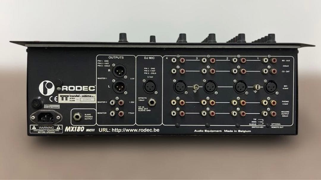 RODEC MX180 MKIII アナログDJミキサー - メルカリ