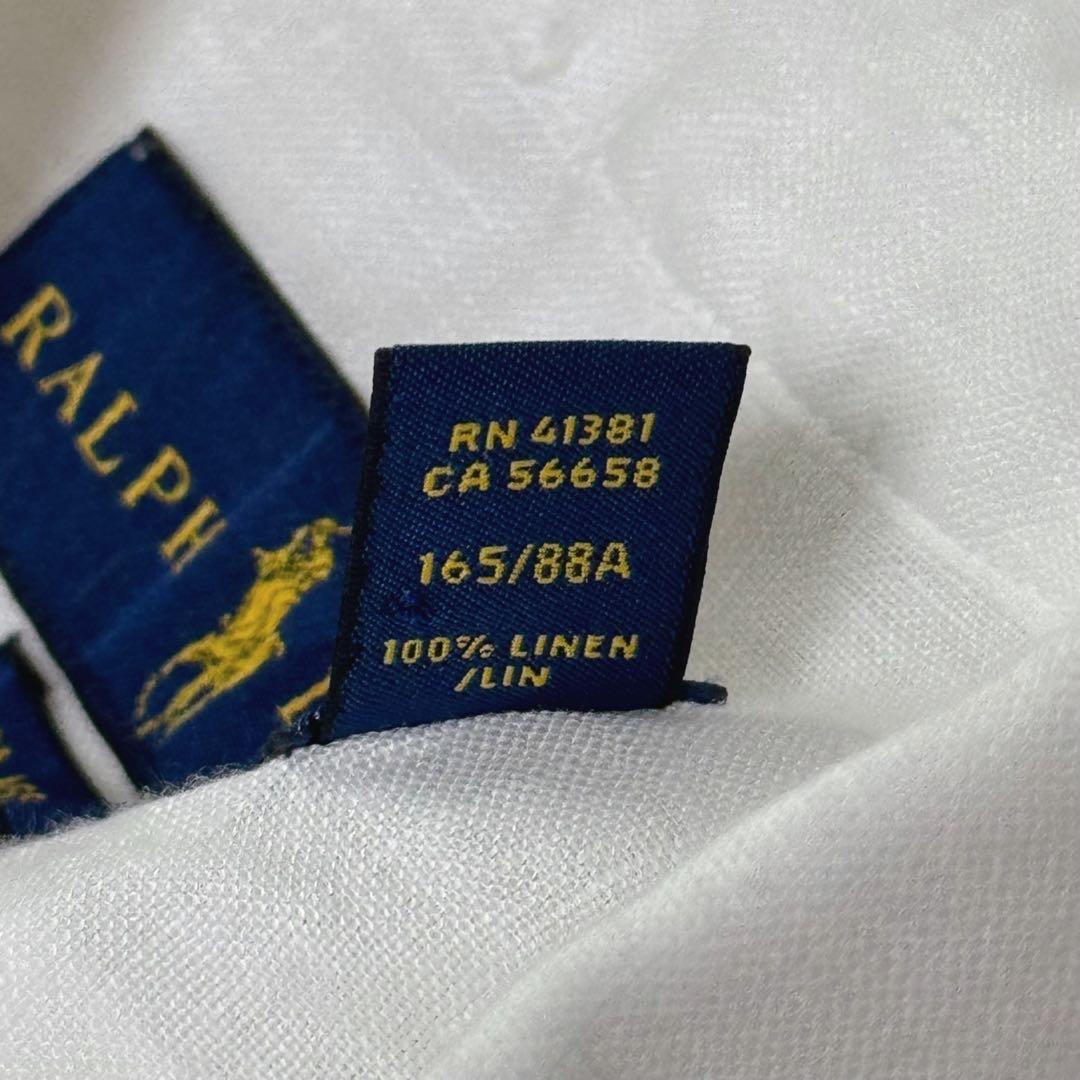 極美品】近年 ラルフローレン リネン100％ シャツ クラシックフィット