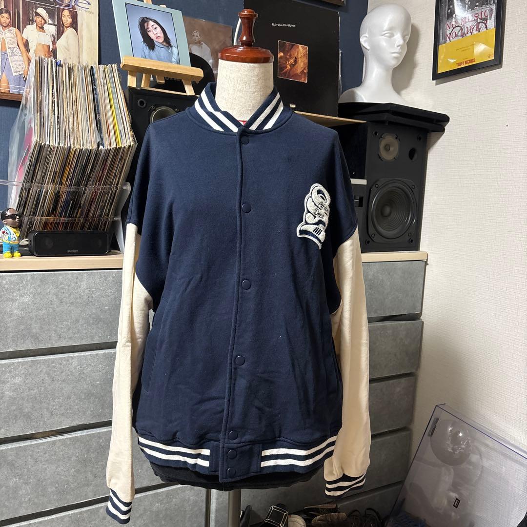 スタジャン ネイビー/アイボリー - メルカリ