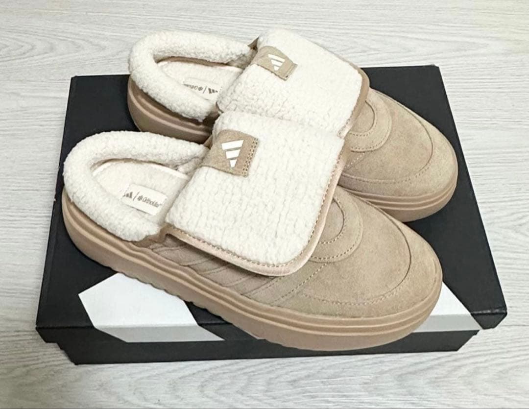 25.5cm 韓国限定adidas Grand Court Mule